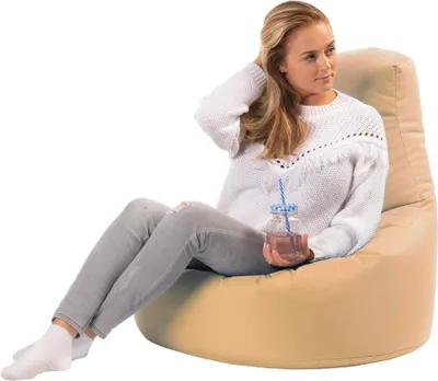 Produktbild von sunnypillow Gaming Sitzsack XXL mit Styropor Füllung Outdoor & Indoor für Kinder & Erwachsene Sitzsäcke Sitzkissen Bodenkissen viele Farben zur Auswahl Beige
