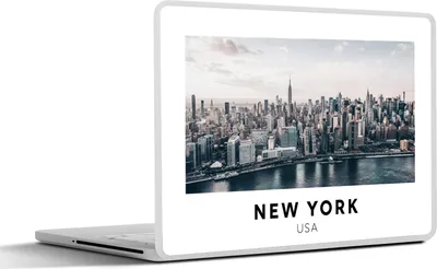 Produktbild von MuchoWow® Laptop Aufkleber Sticker Cover Amerika - New York - Skyline 30x21 cm - Sticker für Laptop - Selbstklebend