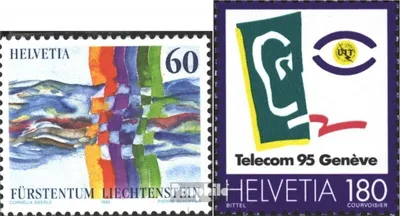 Produktbild von Briefmarken Schweiz 1995 Mi 1558,1559 (kompl.Ausgaben) postfrisch Sondermarken