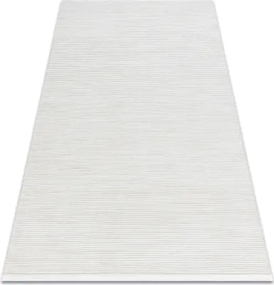 Produktbild von Moderner Teppich DUKE 51376 creme - Streifen, strukturiert, sehr weich, Fransen beige 180x270 cm
