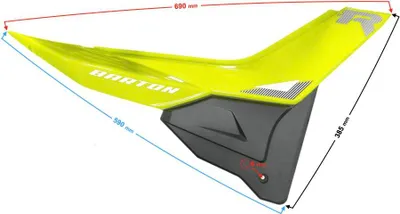 Obrázek produktu pro Pravá strana (zadní) kryt zelený pro moped FR 2
