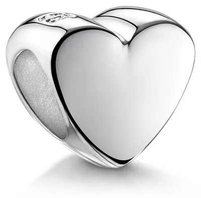 Image de MATERIA by Matthias Wagner 925 argent Bead Coeur Amour Charm élément en haute brillance pour Beads bracelet / chaîne 302