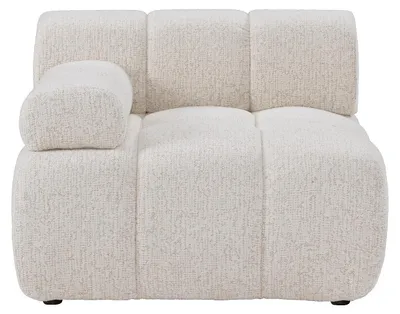 Produktbild von Ecksessel - Ecke links - aus meliertem Beige-Stoff FACIVIL