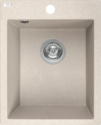Produktbild von Laveo CHICHI  Einzelspüle, Granit, beige Size: 480x390x205 mm Granitspüle 1 Becken