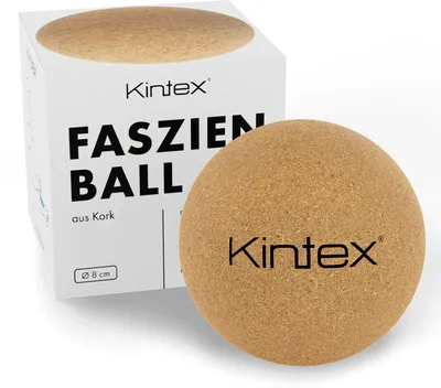 Produktbild von Kintex Kork Faszienball 8 cm, Faszienkugel Kork Massageball