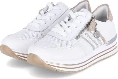 Produktbild von Remonte Damenschuhe Für lose Einlagen sportlicher Schnürer Weiß Freizeit, Schuhgröße:40 EU