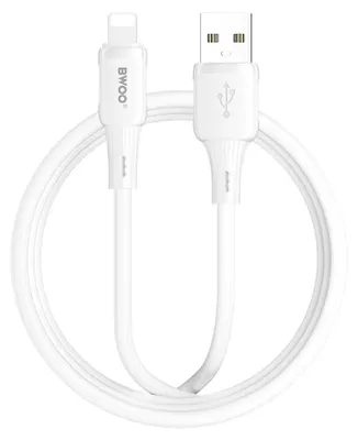 Zdjęcie produktu dla Kabel BWOO X329L USB-Lightning 3A silikon 1m biały