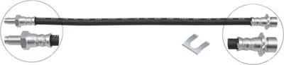 Produktbild von Bremsschlauch 385 mm INN M10x1.0 OUT M10x1.0 A.B.S. für u.a. TOYOTA HIACE