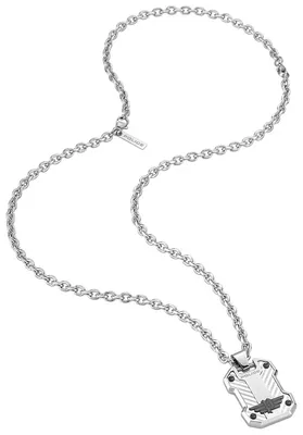 Produktbild von Police Halskette Dog-Tag Edelstahl Kette mit Anhänger PJ26324PSS.01