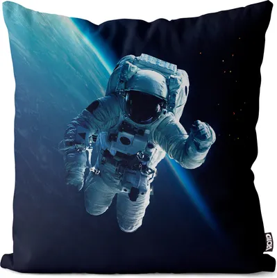 Produktbild von VOID Astronaut Erde Weltall Sterne Kissenbezug Kissenhülle Sofakissen Kissen Deko Outdoor-Kissen Dekokissen