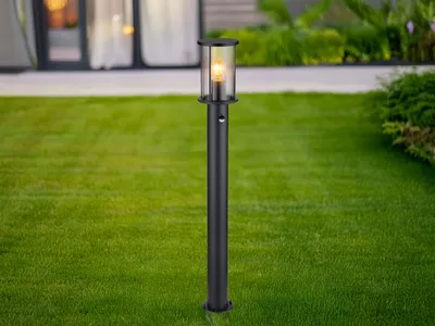 Produktbild von Globo Lighting Außenleuchte Edelstahl schwarz matt, 1x E27