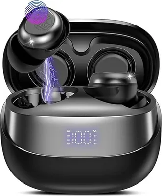 Produktbild von In Ear Kabellos Bluetooth 5.4 Kopfhörer mit HiFi Immersiv Sound, 30 Std Spielzeit, Passiver Geräuschmaskierung und LED - Anzeige, ideal für Schlaf