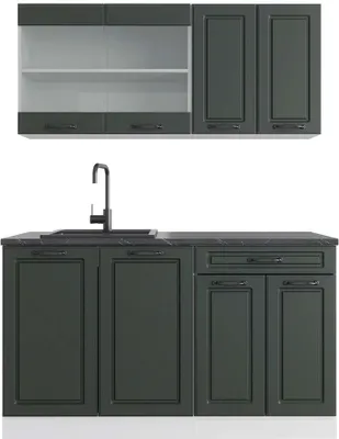 Image de Cuisine Vicco R-Line Anthracite campagne 140cm , PT Anthracite, Model 42112
