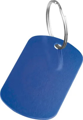 Produktbild von Schlüsselanhänger "Metallplättchen" / Farbe: blau