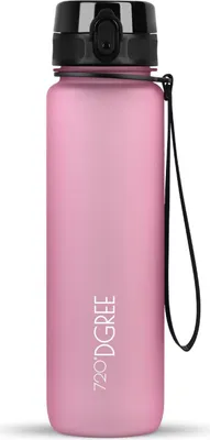 Produktbild von uberBottle softTouch Trinkflasche mit Fruchtbehälter 1000ml / Rose/ 720DGREE