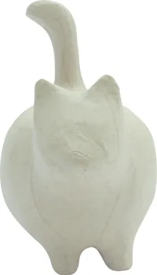 Produktbild von Décopatch 2x Pappmaché, Spardose stehende Katze 14x8,5x15cm Kartonbraun AC841C