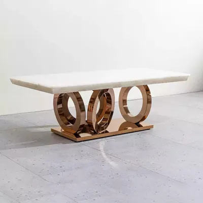 Obrázek produktu pro Kovový konferenční stolek Rozkládací stolek Odkládací stolek Obdélníkové konferenční stolky 130x70cm