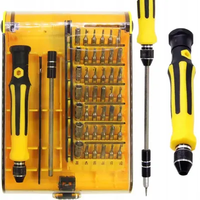 Image de Rosfix Set Outils de Précision 45-en-1 – Tournevis Magnétique, Bouts Interchangeables, Rallonge | Pour GSM, Électronique, Montres, Maison