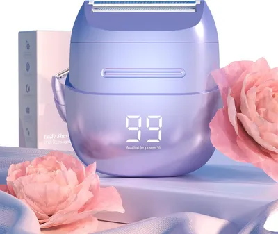 Produktbild von IPX6 Elektro-Damenrasierer: 90 Min Laufzeit, USB-C Schnellladung, Ganzkörper-Haarentfernung