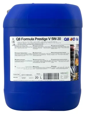 Produktbild von Q8 Formula Prestige V 5W-30 20 Liter
