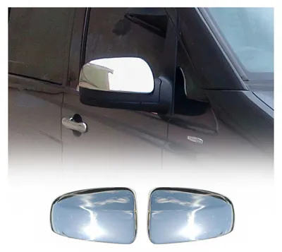 Image de Coques de Rétroviseurs pour Mercedes Viano W639 2010-2014 en Acier Chromé Argent, Image générée par une IA