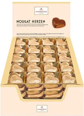 Produktbild von Niederegger Nougat Herzen 80x12,5g