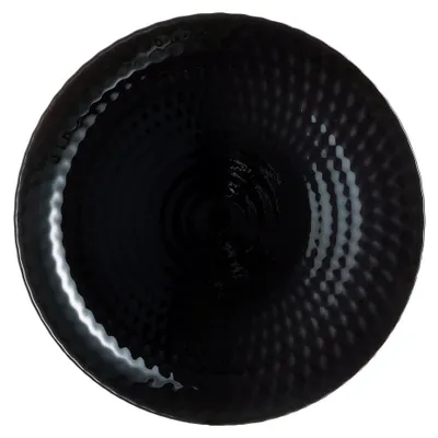 Image de 6 assiettes plates noires 25 cm Pampille - Luminarc