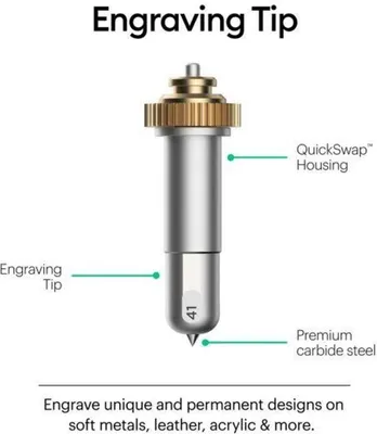 Obrázok produktu pre Cricut Engraving Tip + QuickSwap Housing, Strieborná, 1 kusov