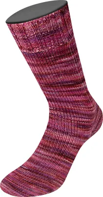 Produktbild von Lana Grossa - Vintage Socks Multi 1058 hellrosa rosa pink weinrot brombeer lachsrot violett