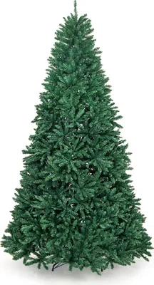 Produktbild von COSTWAY 275 cm umelý vianočný stromček, jedľa s kovovým stojanom, skladací systém, vianočný stromček s PVC ihličím, zelený