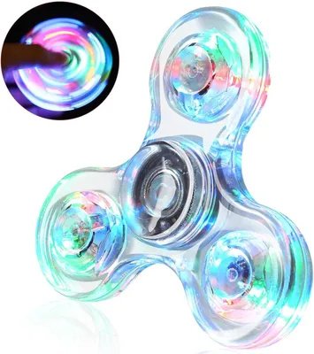 Productafbeelding van Led-fidgetspinners - Oplichtend sensorisch fidgetspeelgoed voor kinderen - Glow in the Dark speelgoed voor kinderen