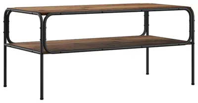 Obrázek produktu pro Přistavovací stolek z recyklovaného dřeva, rozměry 100 x 50 x 46 cm, materiál: dřevovláknitá deska