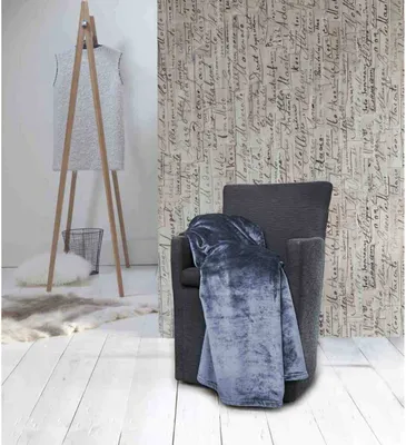 Produktbild von Heckett & Lane Microfaser Kuscheldecke HnL Flanell Wohndecke Sofadecke flauschig Pflegeleicht und allergikerfreundlich 140x200 cm Blau