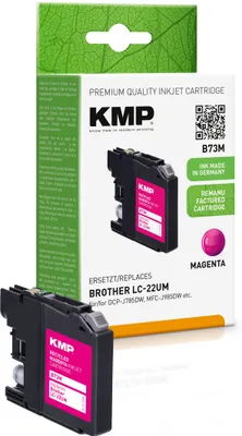 Produktbild von KMP Patrone Brother LC-22UM magenta 1200 S. B73M refilled