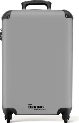 Produktbild von NoBoringSuitcases.com® - Handgepäckkoffer grau - Trolley - 55x35x25Handgepäck Koffer 55x35x20 cm, 36L,