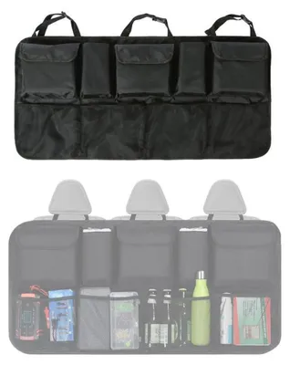 Produktbild von Auto Organizer 9 Taschen Kofferraumtasche Mesh-Oxford Stoff wasserabweisend universell passend