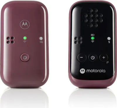 Produktbild von Motorola Audio Babyphone PIP12 Travel – Babyphon DECT-Technologie – Baby Monitor Reichweite bis zu 450 Meter – Baby Phone mit Tonerkennung – Baby Handy Zwei-Wege-Kommunikation – Kunststoff – Lila