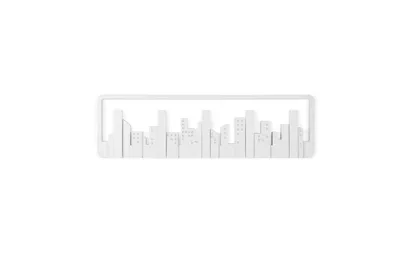 Produktbild von UMBRA SKYLINE MULTI HOOK 5er Garderobenleiste Hakenleiste Haken weiß 318190-660