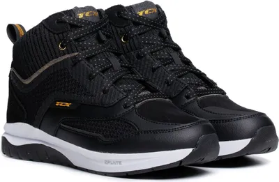 Image de Chaussures de moto TCX Nalbak Air pour femmes, noir/blanc/doré, 36