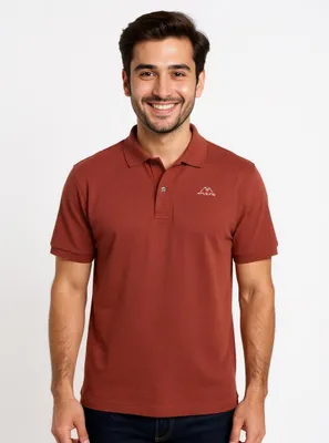 Produktbild von Kappa Aarau Poloshirt, atmungsaktiv & strapazierfähig, Rot, Größe M