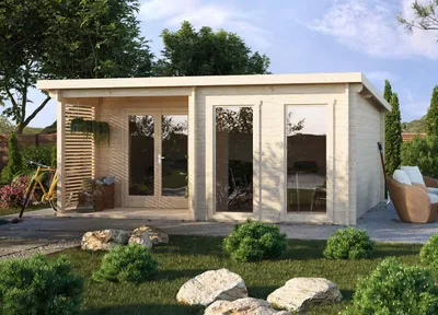 Produktbild von Fjordholz Gartenhaus Modell Alba 44