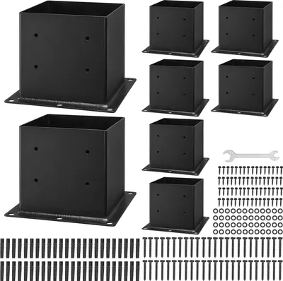 Obrázok produktu pre SucceBuy 8x stĺpiková podpera vnútorné rozmery 92x92mm vhodné pre stĺpiky 88,9x88,9mm