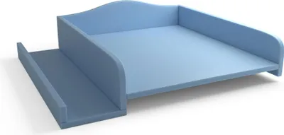 Produktbild von regalik Wickelaufsatz für Waschmaschine – Wickelauflage 60x70 cm – Laminierte Holzplatte – Hellblau – 82x72x10 cm – Sicherer & Platzsparender Wickeltischaufsatz