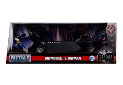 Obrázok produktu pre Jada Toys Batman Animated Batmobile s figúrkou 1/24 odlievaný model auta JADA30916