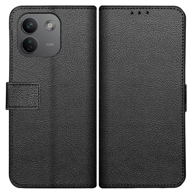 Productafbeelding van Hoesje geschikt voor Xiaomi Redmi Note 17 Pro Max Hoesje met Pasjeshouder - Bookcase Classic - Zwart
