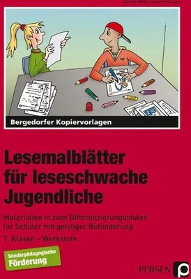 Obrázok produktu pre Lesemalblätter für leseschwache Jugendliche
