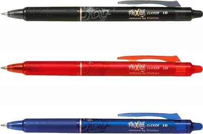 Produktbild von Frixion Clicker 1.0 - 3er-Set schwarz, rot, blau