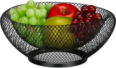 Produktbild von Obstschale aus Metall mit Doppelwänden