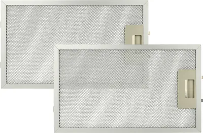 Produktbild von vhbw 2x Filter Metallfettfilter kompatibel mit Husqvarna QFC60350X Dunstabzugshaube - 32,5 x 19,6 x 0,85 cm, Metall