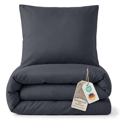 Zdjęcie produktu dla Komplet pościeli flanelowej: prześcieradło 61 x 220 cm + poszewka na poduszkę 80 x 80 cm - 100% bawełna